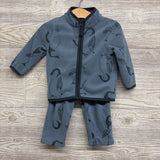 Full Zip Fleece Jacket & Pants Penguins 12M