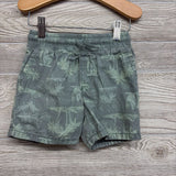 Pull On Drawstring Shorts Palm Trees 3T