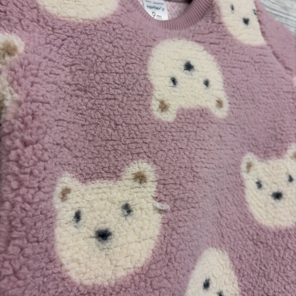 Nw/oT Plush Crewneck Bears & Leggings Stripes 9M