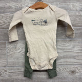LS Bodysuit Tiny Legend & Pants Knights Shields 6M