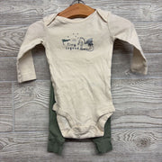 LS Bodysuit Tiny Legend & Pants Knights Shields 6M
