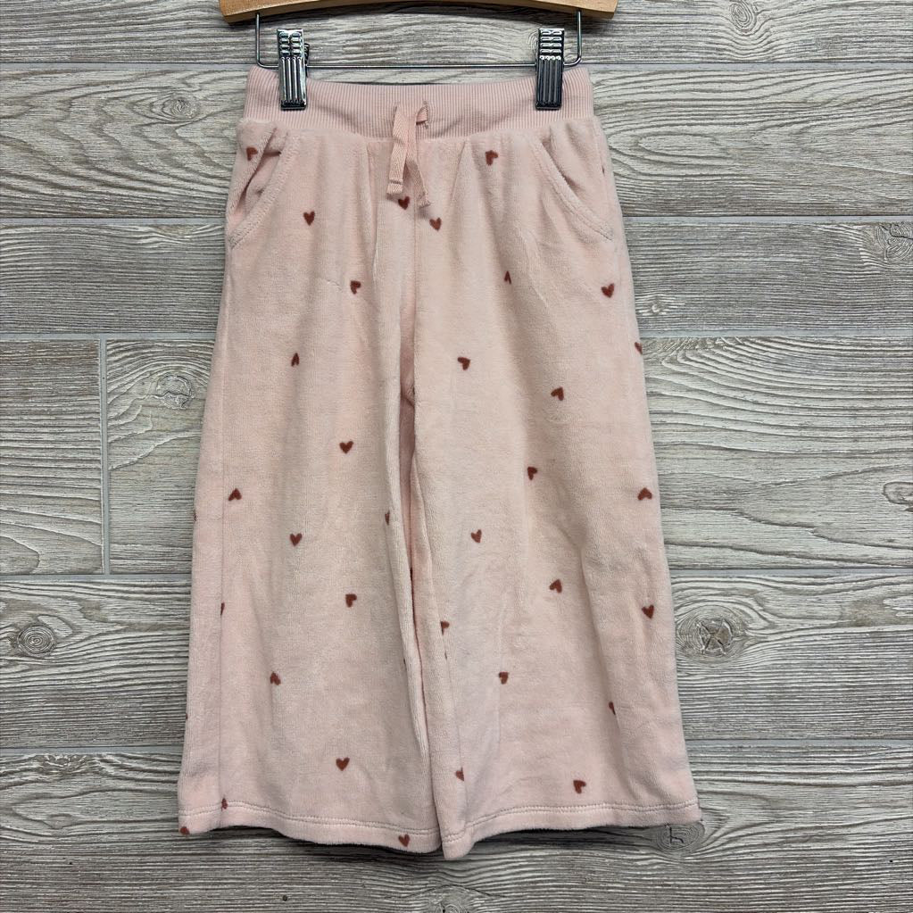 Velour Crewneck & Wide Leg Pants Hearts 3T