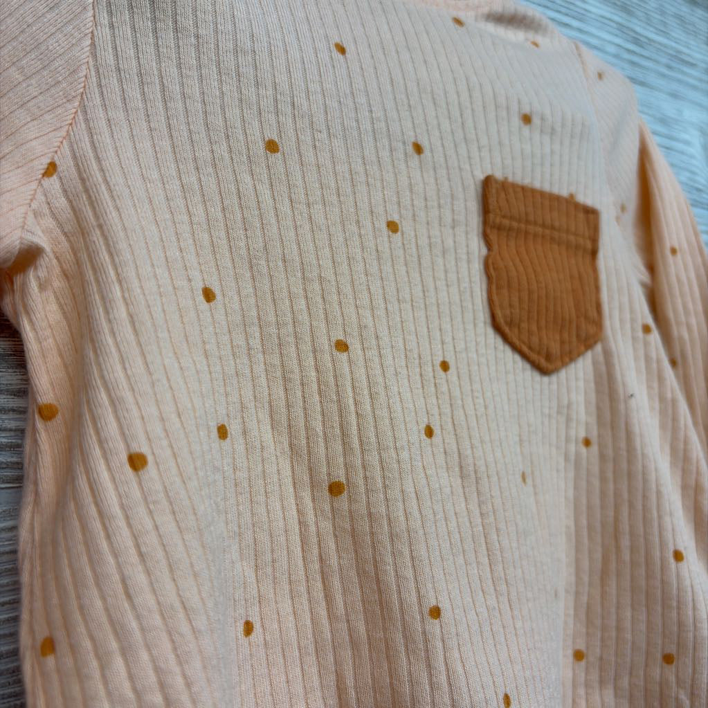 LS Ribbed Shirt & Leggings Dots 6-9M