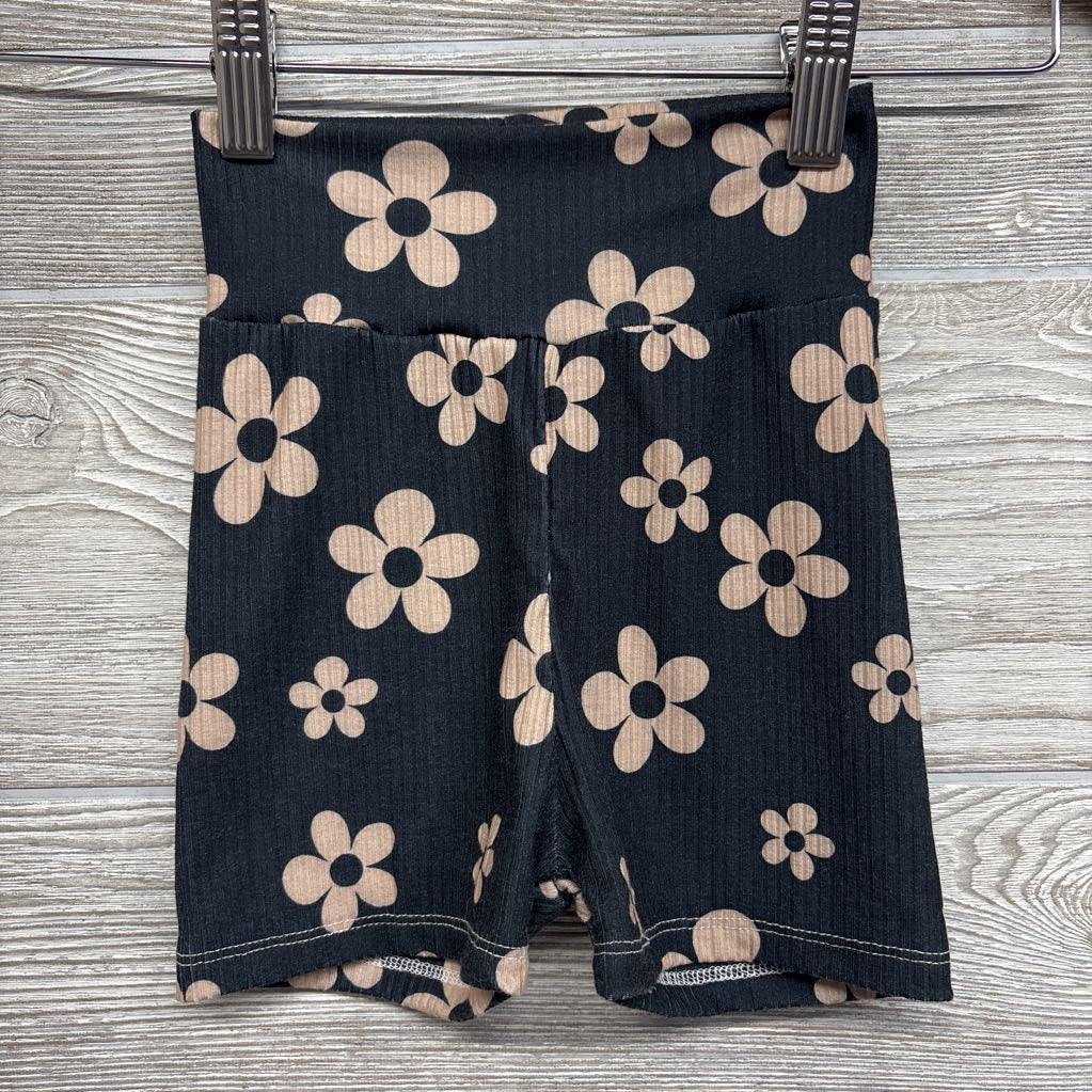 Handmade Ribbed Bike Shorts Flowers 4