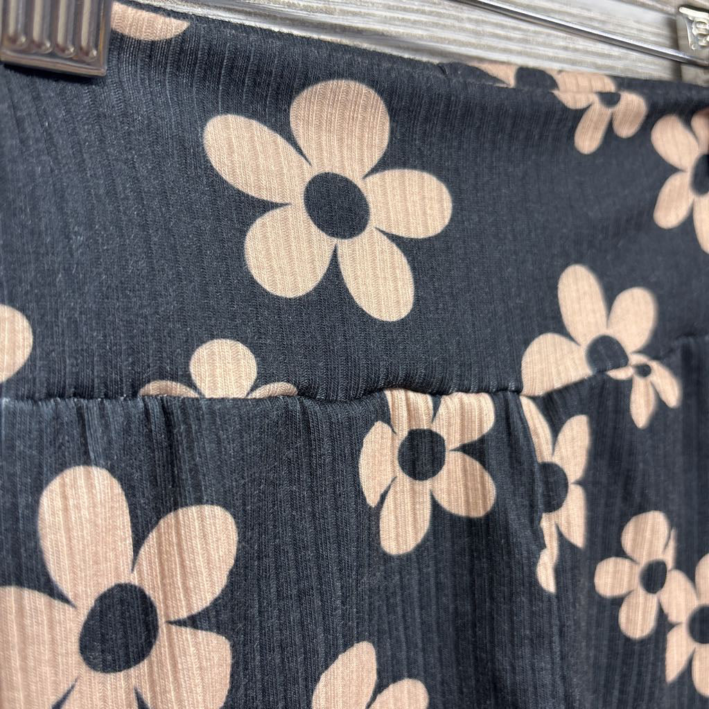Handmade Ribbed Bike Shorts Flowers 4