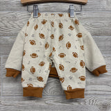 Crewneck Mommy's MVP & Jogger Sweatpants Footballs 0-3M