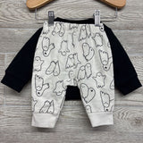 Crewneck Ghost & French Terry Joggers 0-3M