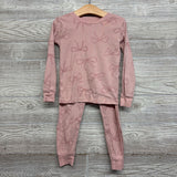2 Pc LS PJs Bows 5T