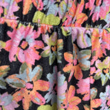 2 Pc LS Plush PJs Flowers 10-12