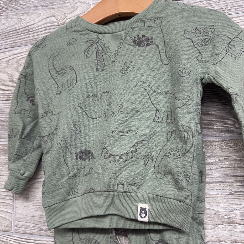 French Terry Crewneck & Joggers Dinosaurs 12M