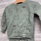 French Terry Crewneck & Joggers Dinosaurs 12M