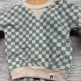 French Terry Crewneck & Joggers Checker 0-3M