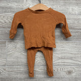 LS Waffle Knit Shirt & Harem Joggers 6M