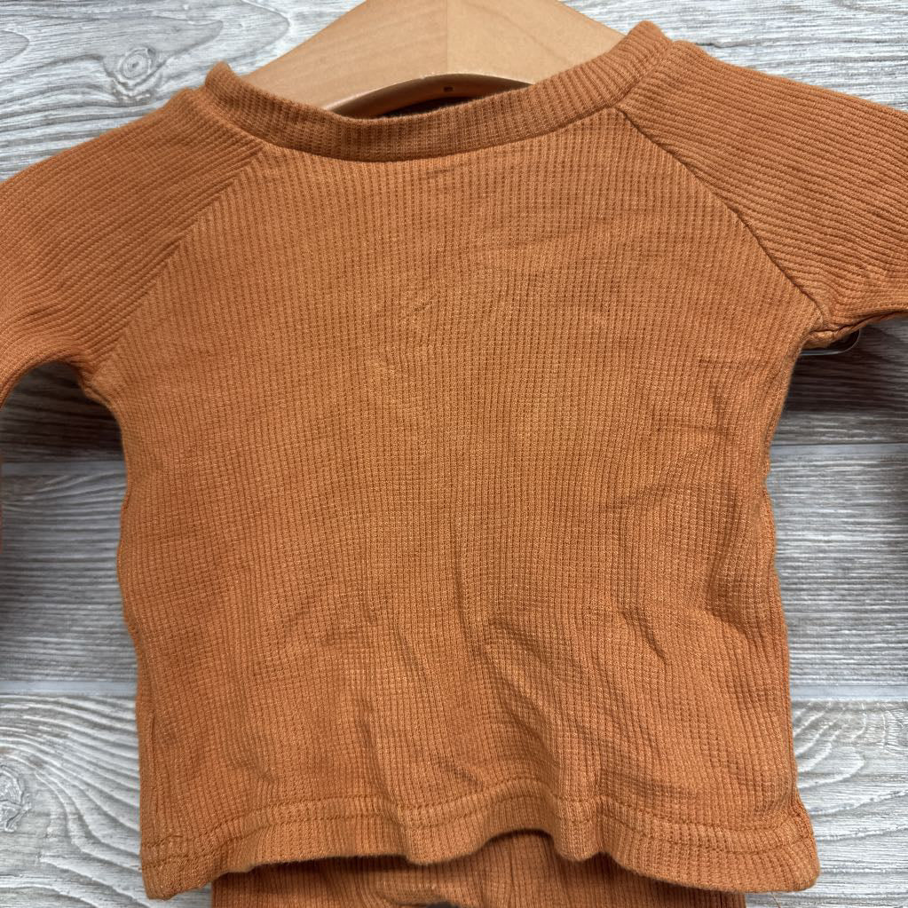 LS Waffle Knit Shirt & Harem Joggers 6M