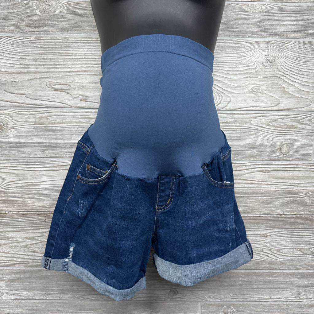 Full Panel Denim Shorts Ripped XL