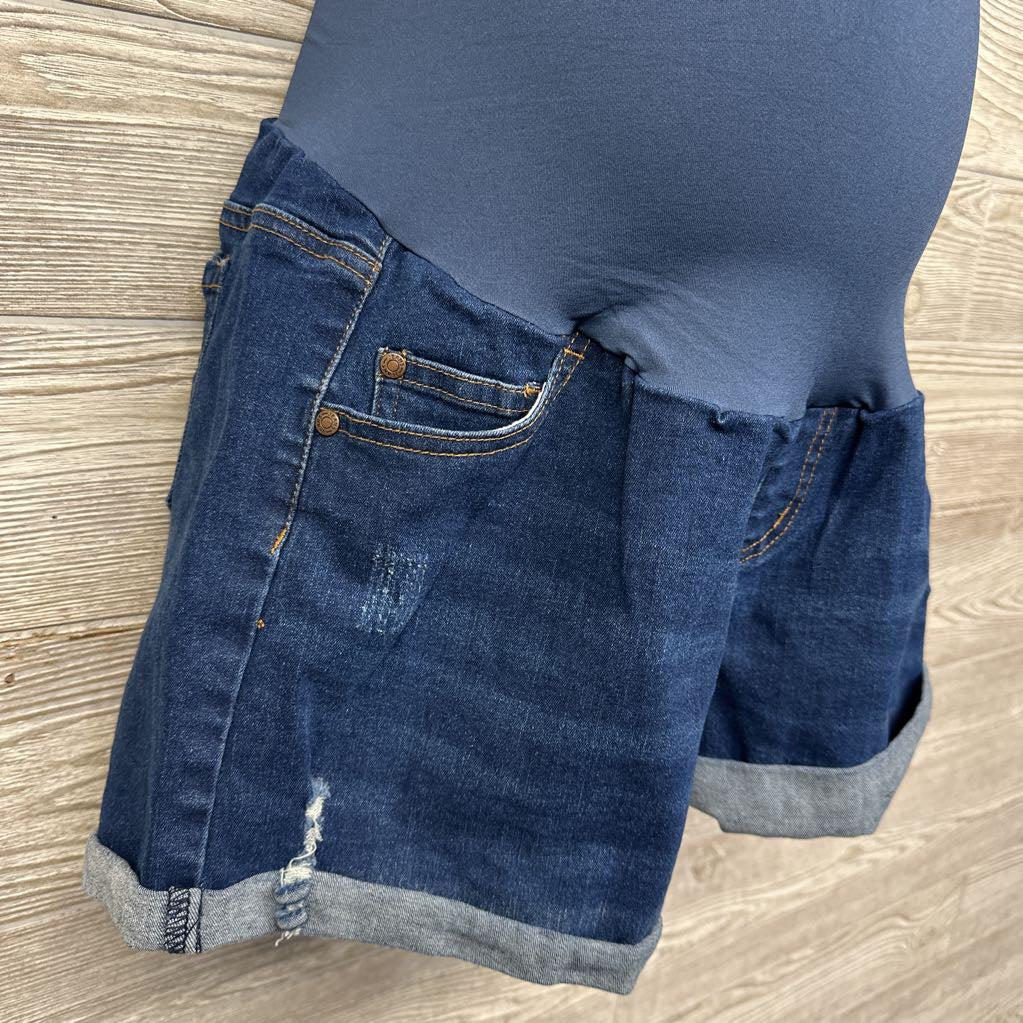 Full Panel Denim Shorts Ripped XL