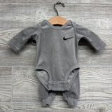 LS Velour Bodysuit & Joggers Swooshes NB