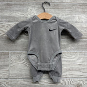 LS Velour Bodysuit & Joggers Swooshes NB