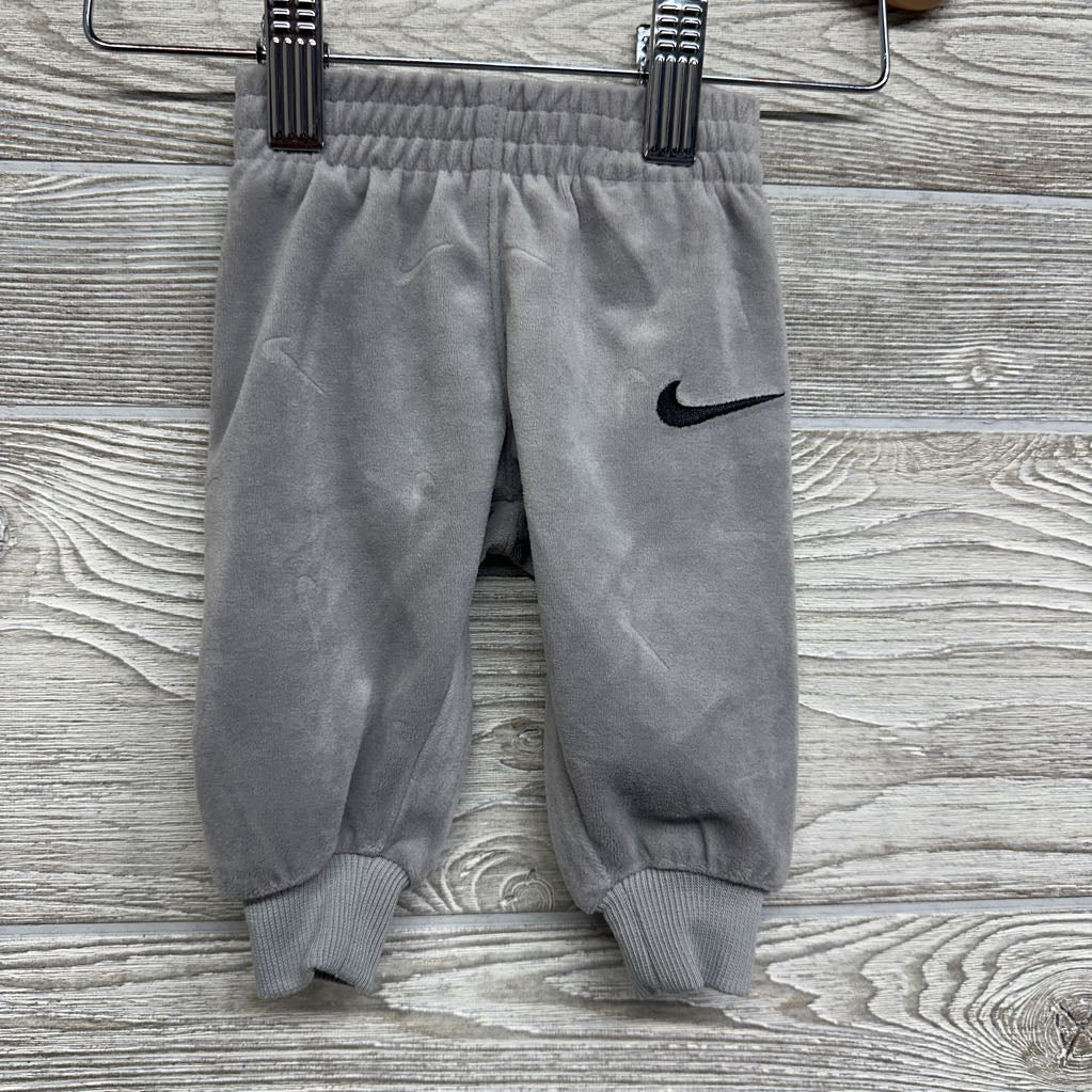LS Velour Bodysuit & Joggers Swooshes NB
