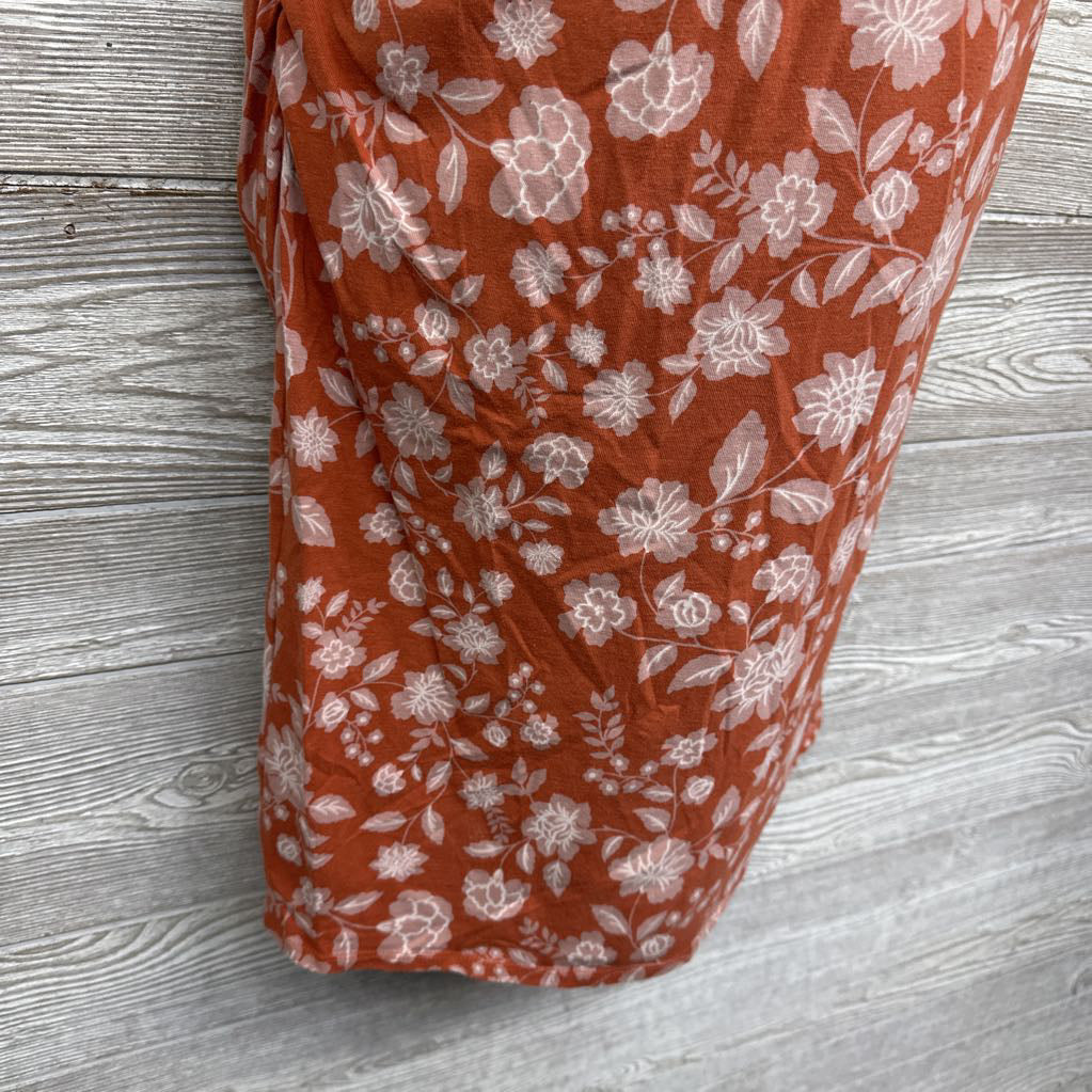 Ruched Bodycon Dress Flowers Large