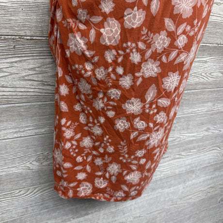 Ruched Bodycon Dress Flowers Large