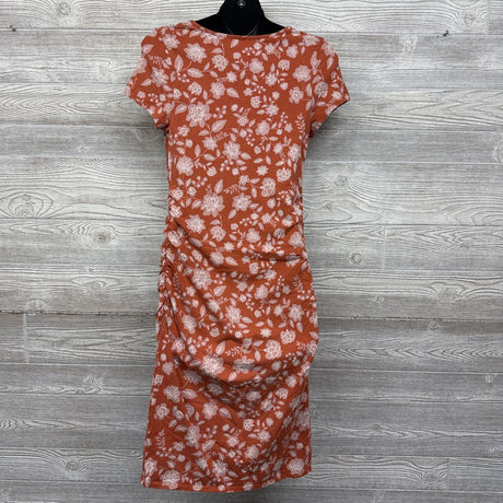 Ruched Bodycon Dress Flowers Large