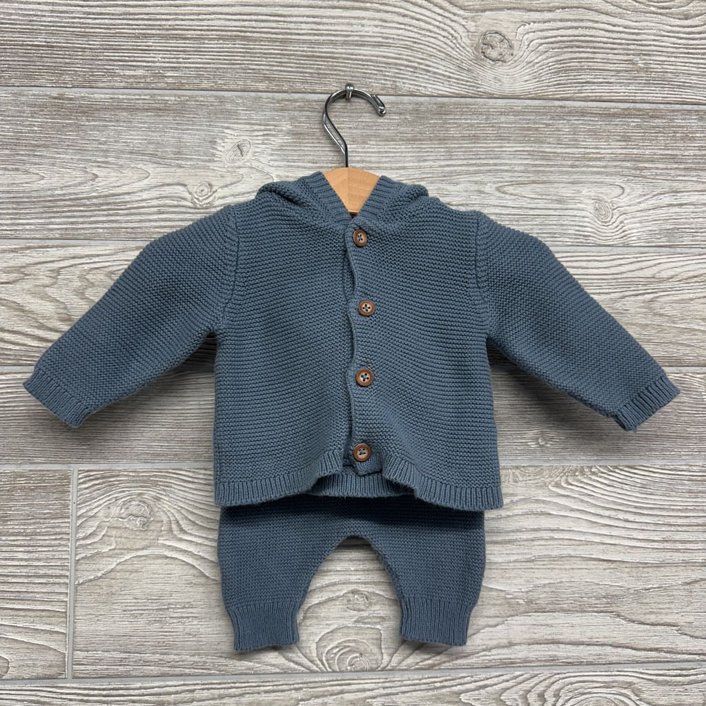 Knit Jacket W/ Hood & Harem Pants NB