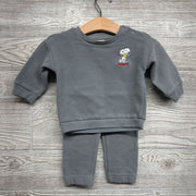 Ribbed Crewneck Snoopy Woodstock & Joggers 6-9M