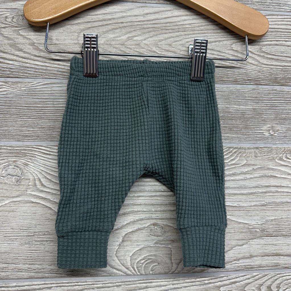 LS Waffle Knit Henley Shirt & Pants NB