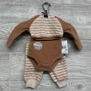 NEW LS Bodysuit Just A Boy In Love With His Mama & Quilted Joggers W/ Hat Printed 3M