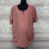 Ribbed Henley Shirt XL