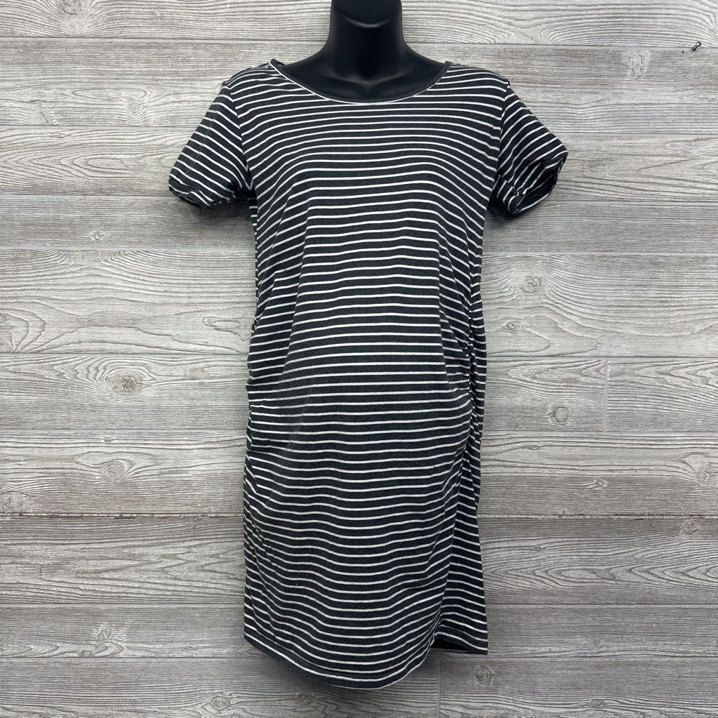 Ruched Dress Stripes Large