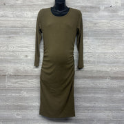 Ribbed LS Midi Dress Medium