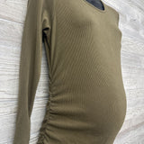 Ribbed LS Midi Dress Medium