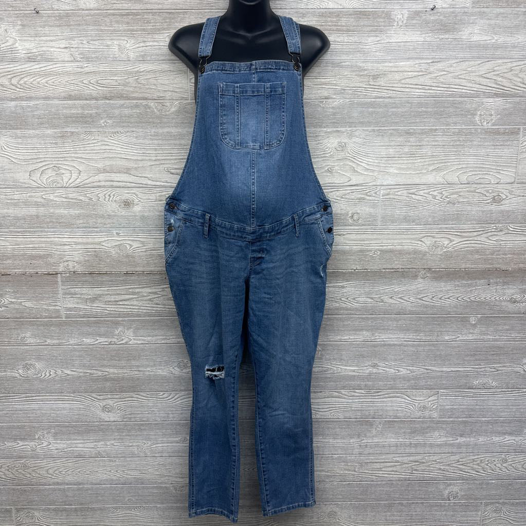 Denim Overalls Ripped XL