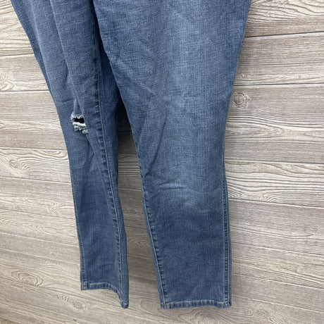 Denim Overalls Ripped XL