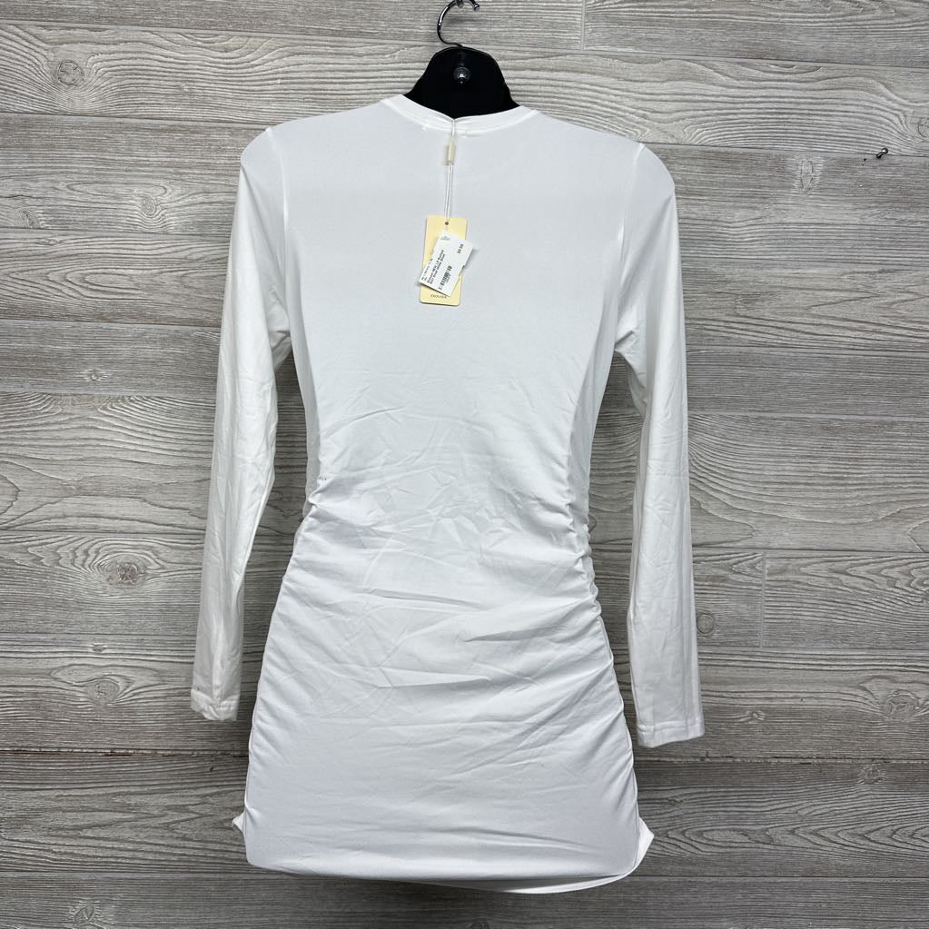 NEW LS Ruched Shirt Small