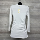 NEW LS Ruched Shirt Small
