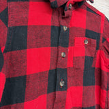 LS Button Up Flannel Shirt Buffalo Plaid 3T