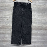 Side Panel Straight Acid Washed Jeans Small