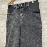 Side Panel Straight Acid Washed Jeans Small