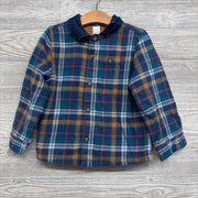 Plaid Fleece Lined Flannel Shacket 5T *