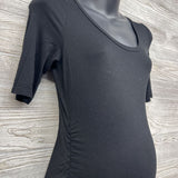 Rouched Bodycon Dress Solid Small