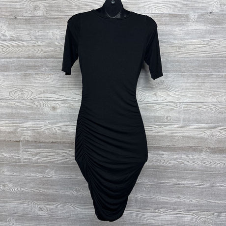 Rouched Bodycon Dress Solid Small