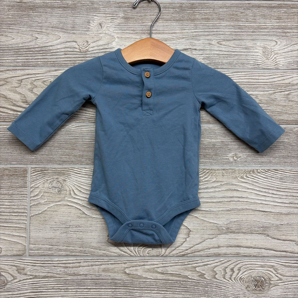 LS Henley Bodysuit 0-3M