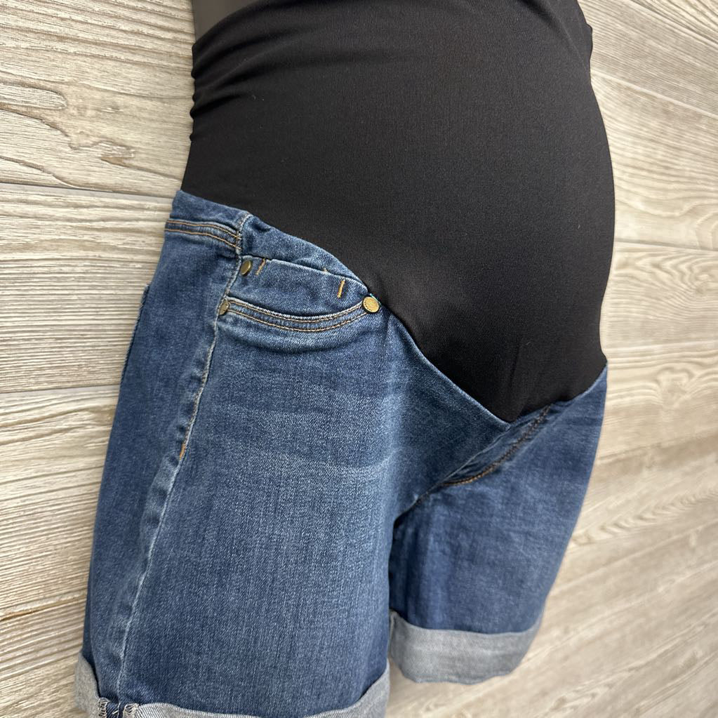 Full Panel Denim Shorts 8/Medium
