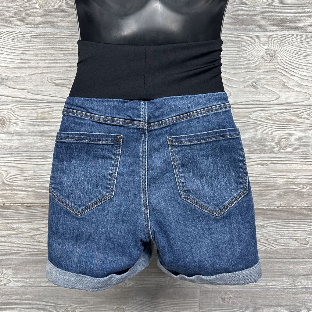 Full Panel Denim Shorts 8/Medium