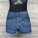 Full Panel Denim Shorts 8/Medium