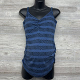 Clip Down Nursing Tank Top Animal Print Stripes Medium