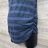 Clip Down Nursing Tank Top Animal Print Stripes Medium